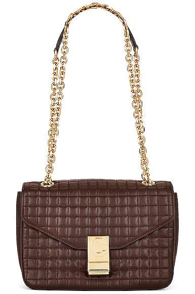 celine brown shoulder bag|celine chain shoulder.